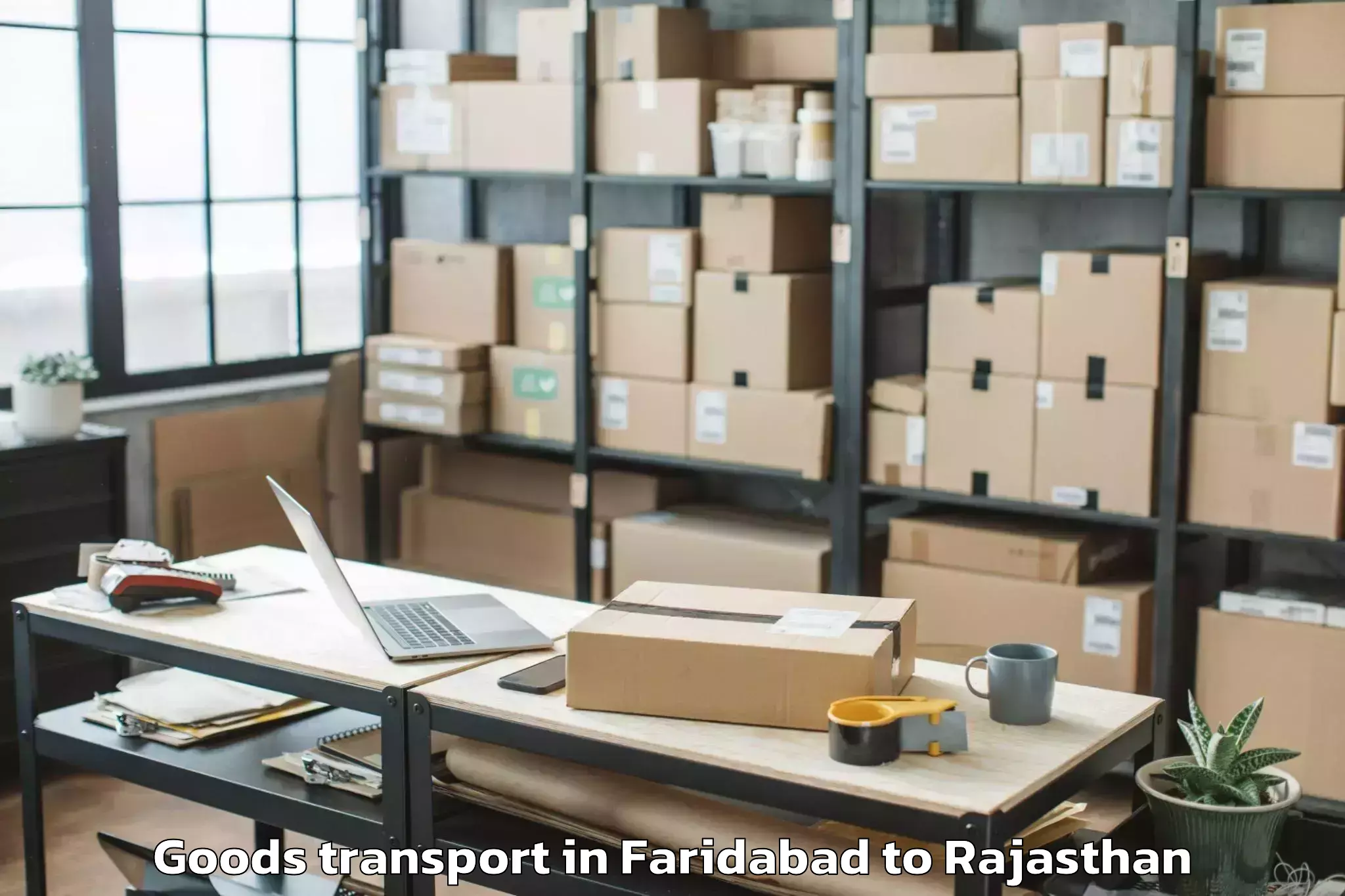 Leading Faridabad to Jagannath University Jaipur Goods Transport Provider